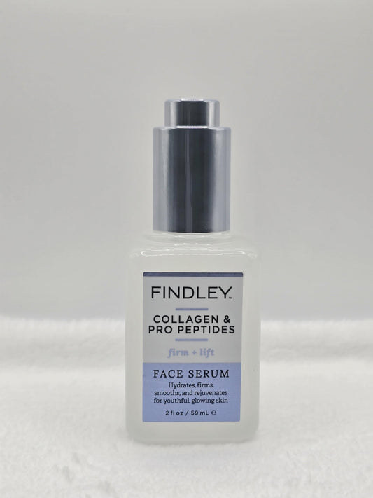Findley Collagen & Pro Peptides Face Serum - Firm + Lift - Hydrating Anti-Aging Serum with Collagen, Peptides & Botanicals - 2 fl oz (59 mL) Beauty & Personal Care Findley