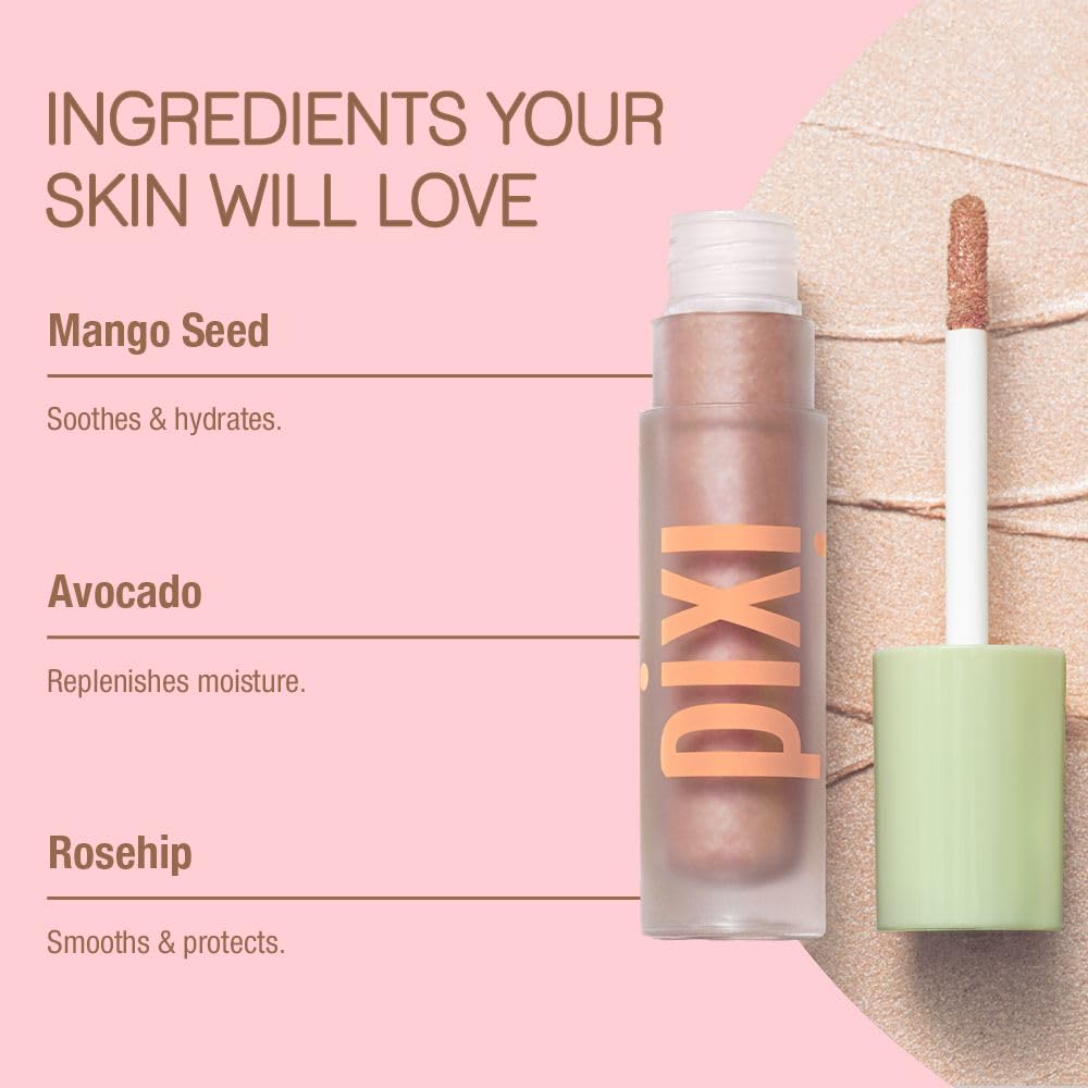Pixi EyeLift Max Liquid EyeShadow | Long-Wearing, Crease-Free Color | Luminous & Soft-Focus Finish | With Avocado, Rosehip & Mango Seeds Extracts…