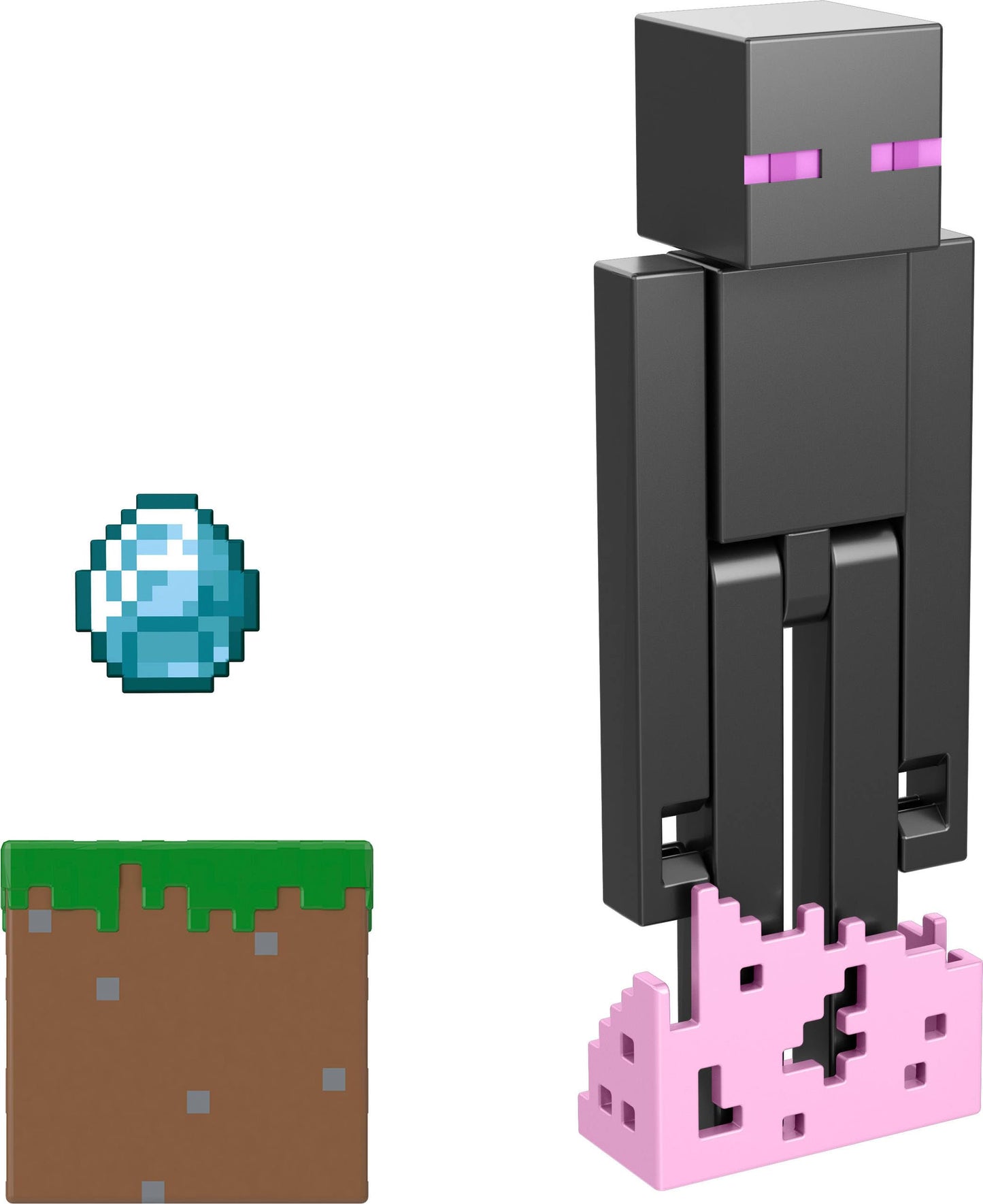 Mattel Minecraft Action Figure & Accessories 2-Pack with Enderman in 3.25-inch Scale, Collectible Toy Set