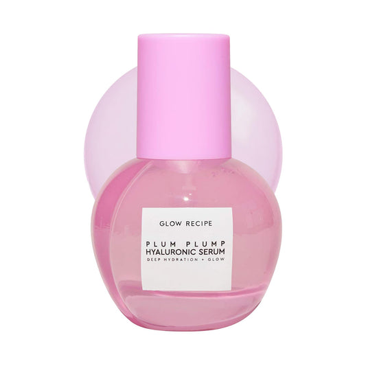 Glow Recipe Plum Plump Hyaluronic Acid Serum, Hydrating + Plumping Face Serum, Korean Serum with Vitamin B5, Barrier Support + Antioxidants, Vegan Beauty & Personal Care Glow Recipe