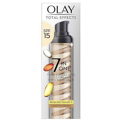 Olay Total Effects Tone Correcting SPF 15 Light to Medium UV Moisturizer, 1.7 OZ (Pack of 3)