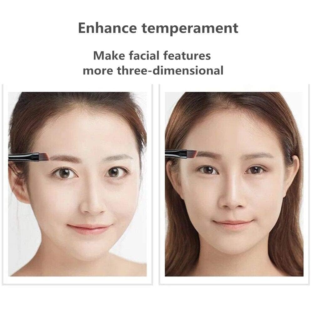 Eyebrow powder three-color brow disc waterproof eyebrow powder eyebrow makeup kit eyebrow filler to shape natural eyebrows (03# Skin color, brown