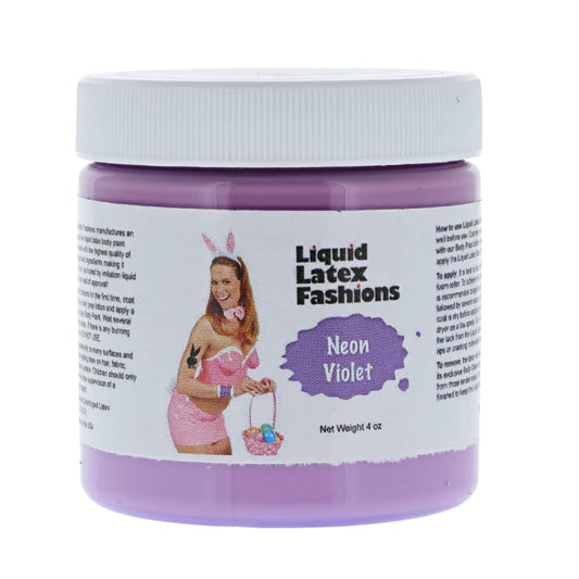 Liquid Latex Fashions- Ammonia Free Neon Violet Makeup Effects Body Costume Creation Paint for Adults and Kids, Ideal for Art and Cosplay, Easy