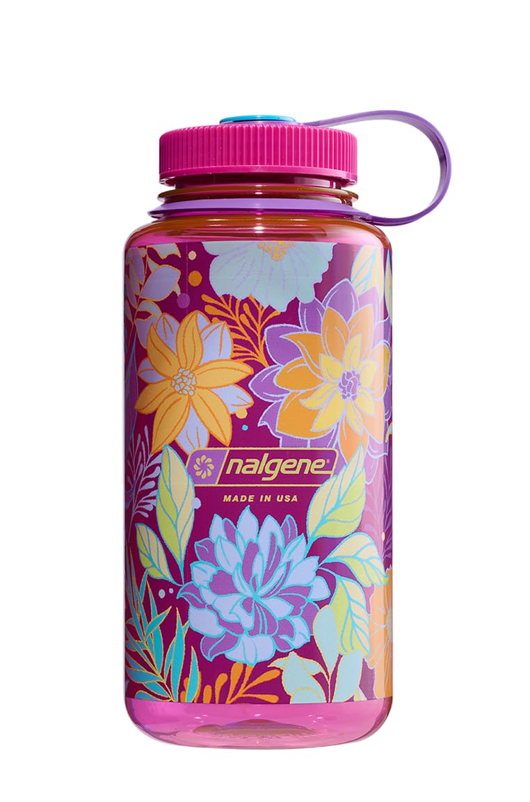 Nalgene Water Bottle 'WH Sustain' - 1 Litre Botanical Florals
