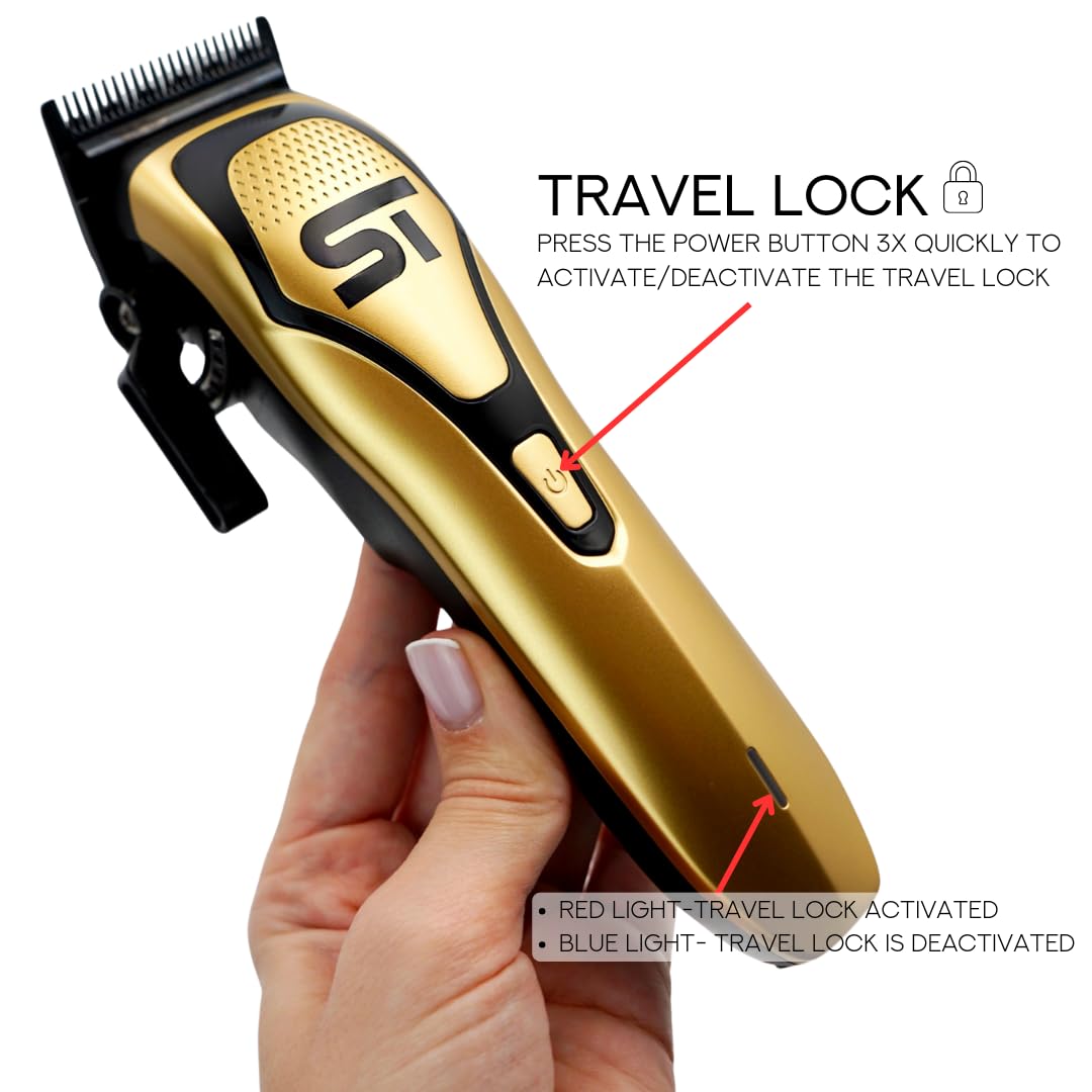 Supreme Trimmer Darkstar 72 Clipper with Magnetic Vector Motor - 180 Min Run Time, 9000 RPM Barber Hair Clipper - Low Noise, Professional Clipper DLC Beauty and Personal Care Supreme Trimmer