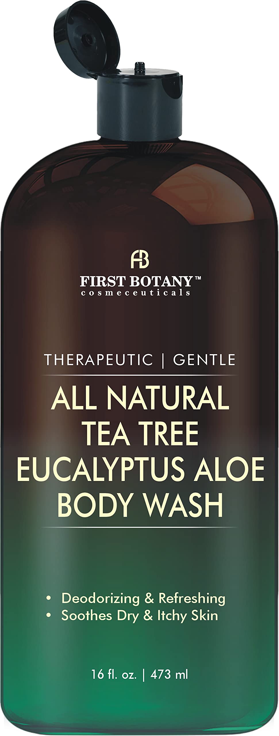 First Botany, ALL Natural Body Wash - Fights Body Odor, Athlete's Foot, Jock Itch, Nail Issues, Dandruff, Acne, Eczema, Shower Gel for Women & Men Beauty & Personal Care First Botany