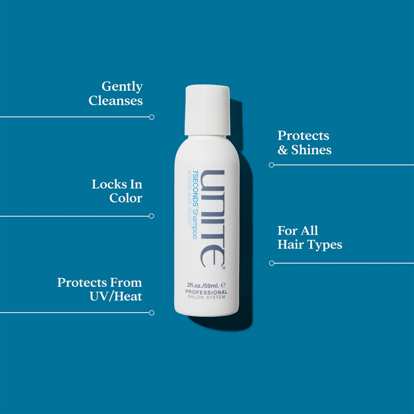 UNITE Hair - 7SECONDS Hydrating Shampoo, Conditioner & Shine Hair U Oil Set - Anti-Frizz, Repairs Dry Damaged Hair - Soft, Smooth & High Shine, Color