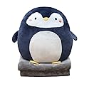 Hofun4U Penguin Stuffed Animal 16 Inch, Blanket in Cute Plush Pillow, Girls Boys Gifts for Birthday Christmas, Travel