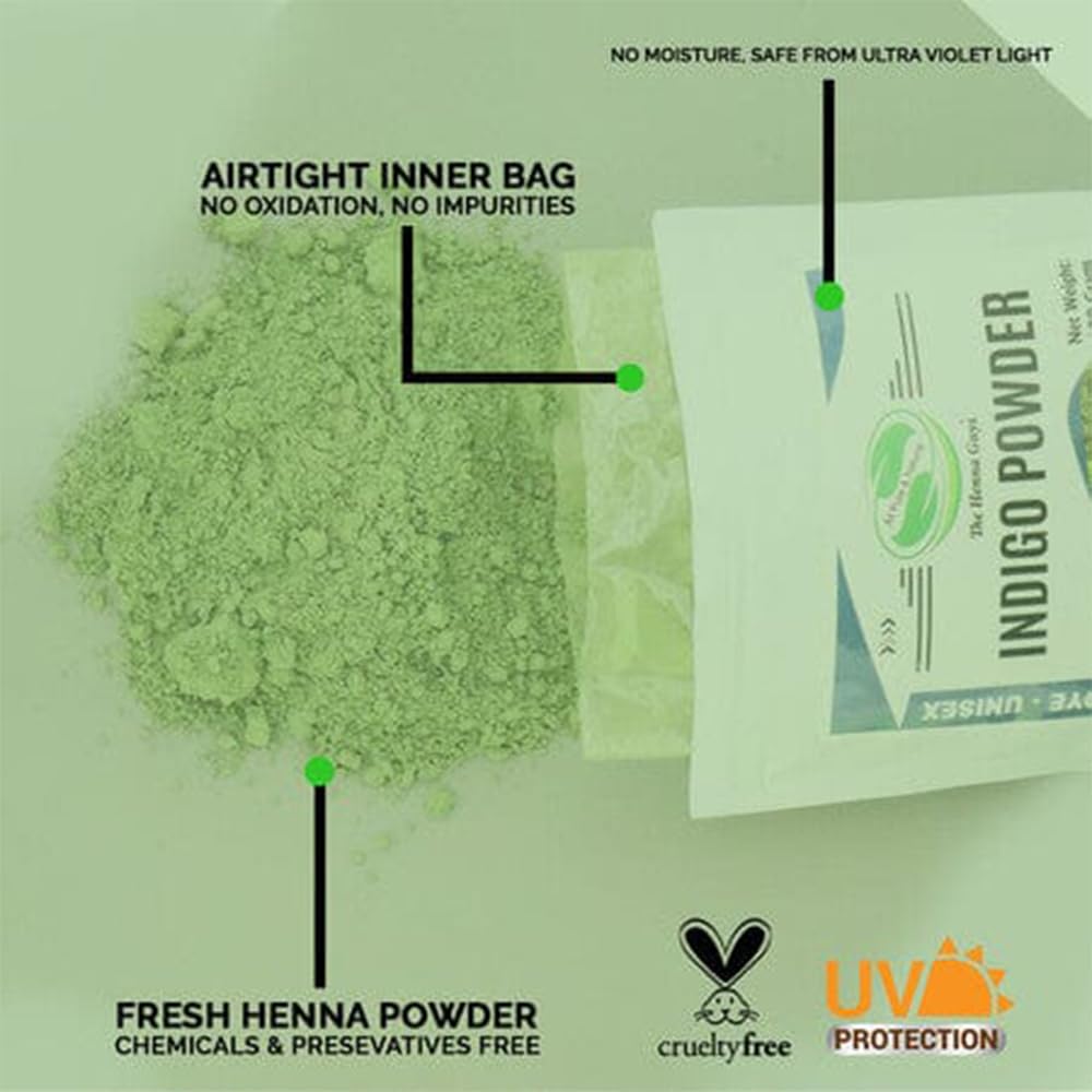 400 Grams INDIGO POWDER For Hair Dye/Color - The Henna Guys