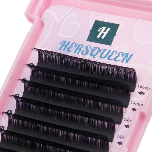 HERSQUEEN LASH Eyelash extensions trays for professional lash artist full series trays include .03 .05 .07 .10 .15 .18 .20mm thickness and C D curls
