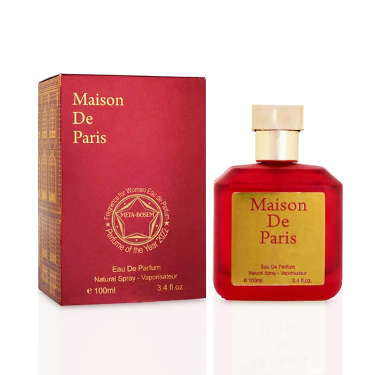 META-BOSEM Mason de Paris Red, Women Perfume Eau de Parfum Natural Spray Fragrance - Freshl Notes - Warm Scent - Great Holiday Gift - for All Day Use Beauty & Personal Care META-BOSEM
