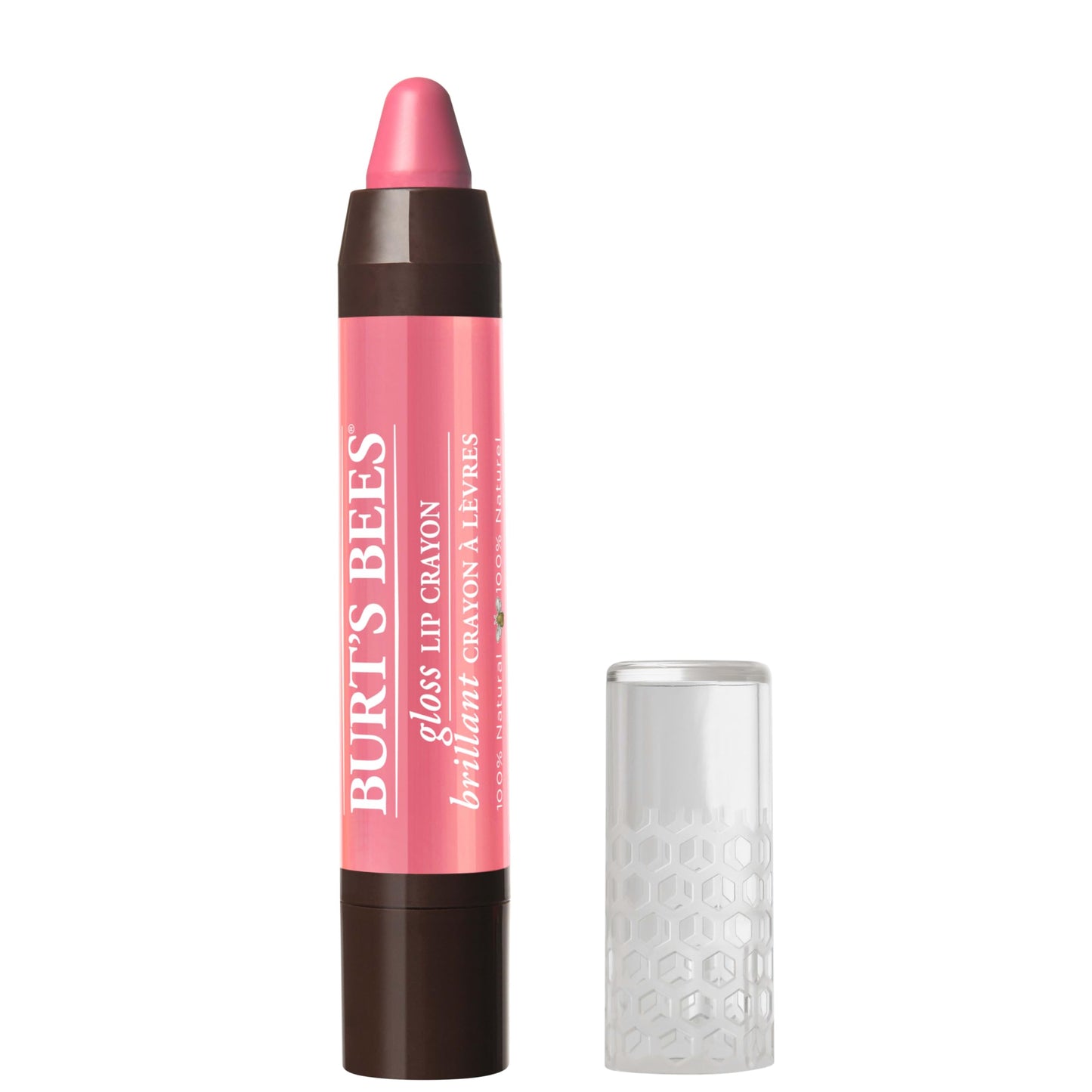 Burt's Bees 100% Natural Moisturizing Gloss Lip Crayon, Pink Lagoon - 1 Crayon