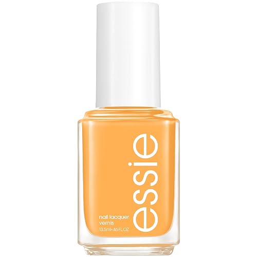 essie Nail Polish, Salon-Quality Bright Yellow Nail Polish, Vegan, Check Your Baggage, 0.46 fl oz Beauty & Personal Care essie