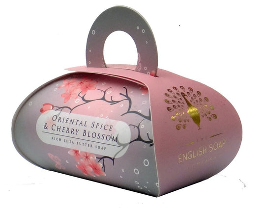 The English Soap Company, Large Gift Bag Bath Soap, Oriental Spice and Cherry Blossom, 260g Beauty & Personal Care The English Soap Company