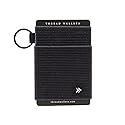 Thread Wallets Ultra Slim Minimalist Card Holder Wallet for Men and Women (Black, One Size)