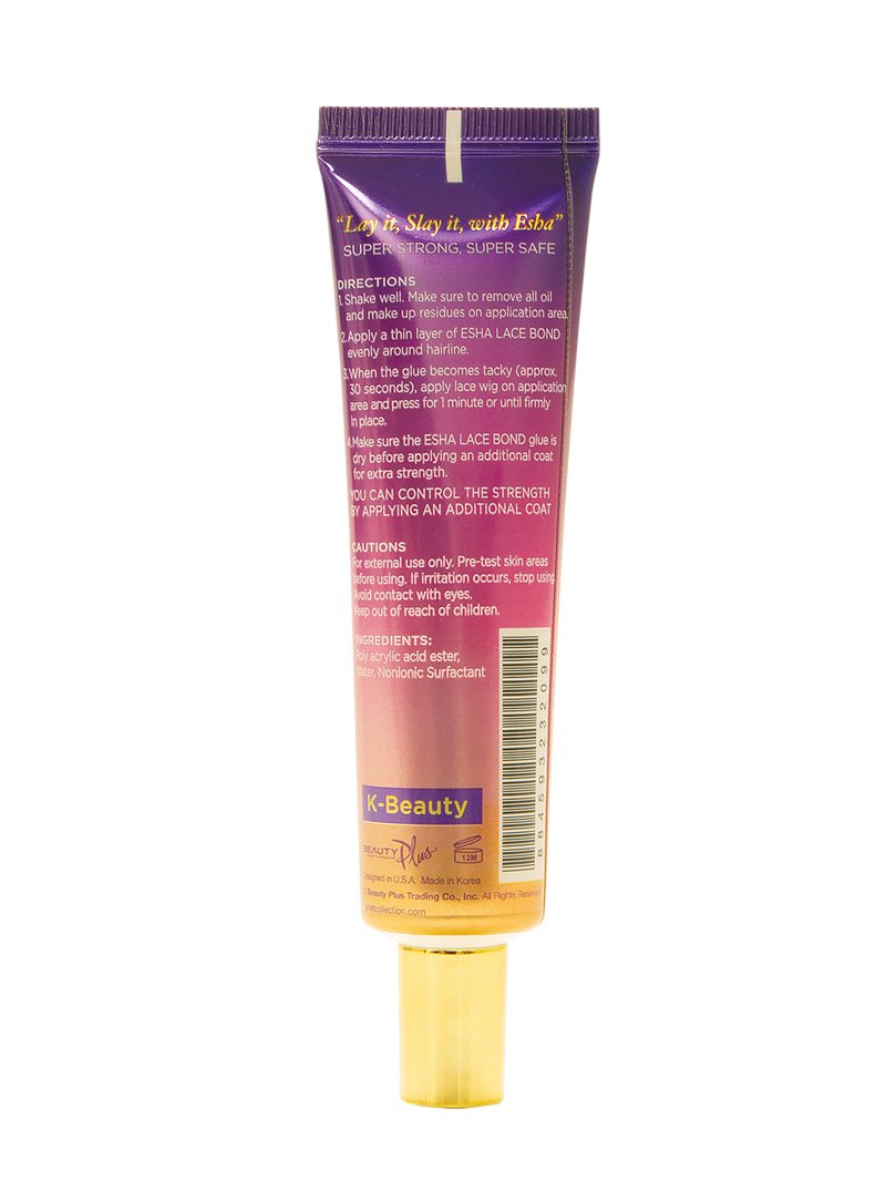 Esha Absolute Lace Wig Bond - Invisible Wig Bonding Glue: Water and Oil-Resistant, Non-Toxic Formula for a Gentle, Secure Hold