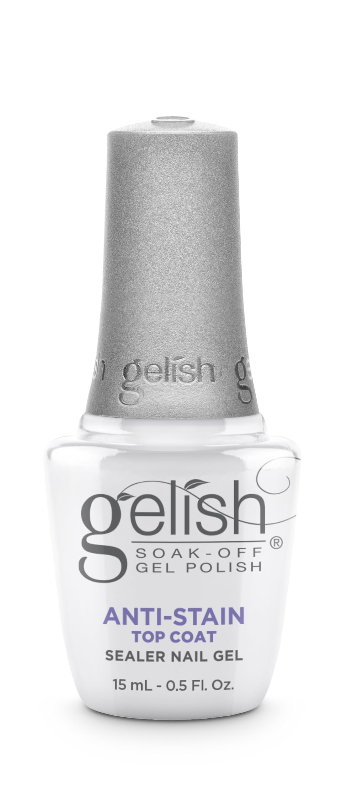 Gelish Essentials No Wipe High-Gloss Sealer Gel Nail Polish - Anti-Stain Top Coat, 15mL Beauty & Personal Care Gelish