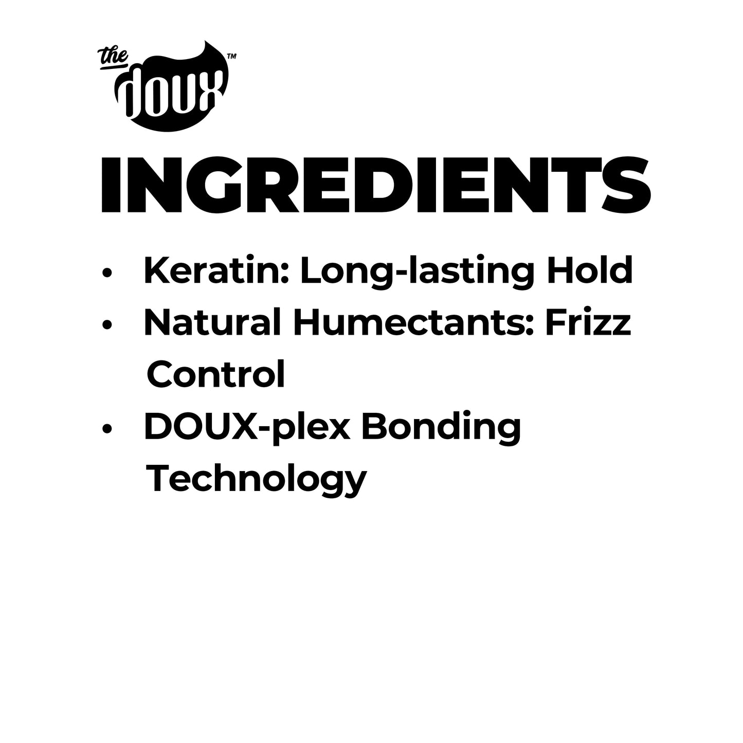 The Doux SILENT TREATMENT Anti-Frizz Heat Protectant Spray for Curly Hair - 30-Day Humidity Shield Hairspray with Keratin & Corn Starch - Travel Size