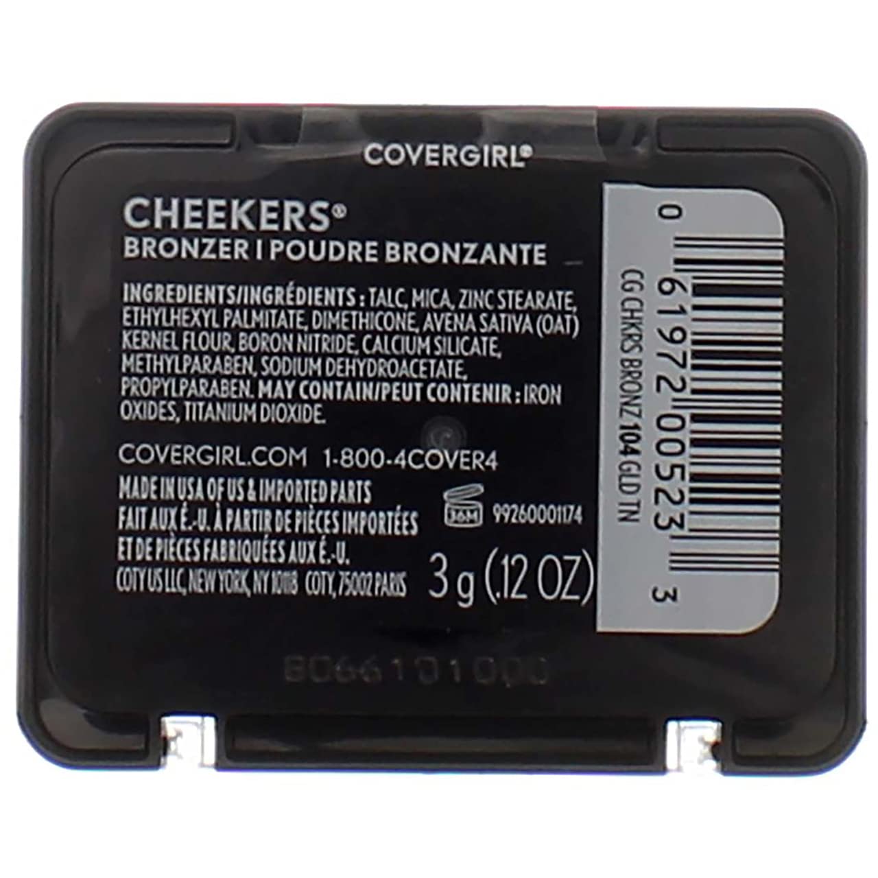 Cover Girl 00523 104gldtan Golden Tan Cheekers Bronzers