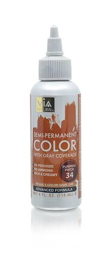 Via Natural Semi-Permanent Hair Color, 4oz - Pumpkin Patch #34