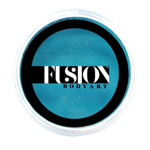 Fusion Body Art Pro Face Paint | Prime Deep Teal (32gm), Professional Quality Water Activated Face and Body Paint Supplies Single Makeup Cake