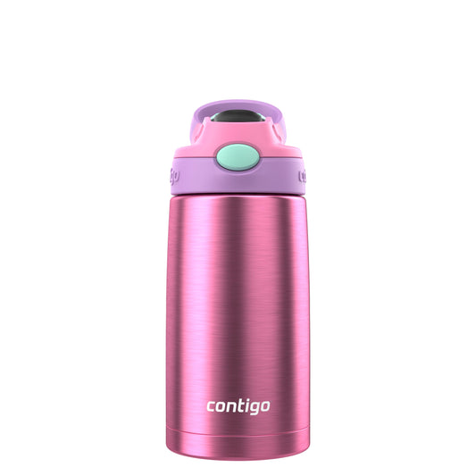 Contigo Autospout Water Bottle with Straw 13 oz Azalea/Pansy
