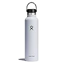 Hydro Flask Water Bottle - Insulated Stainless Steel - Non Spill, Leakproof in 24 Oz White