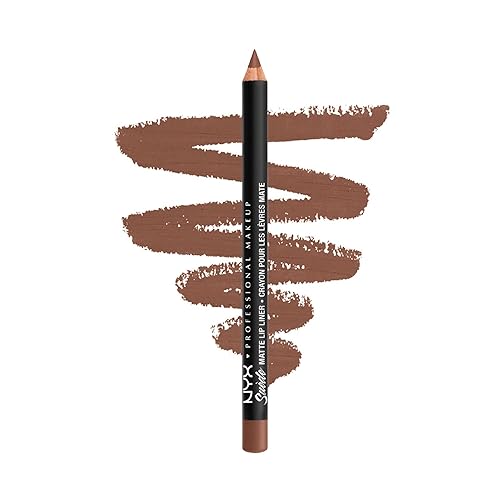 NYX PROFESSIONAL MAKEUP Suede Matte Lip Liner, Vegan Formula - Cape Town (Nude Sand)