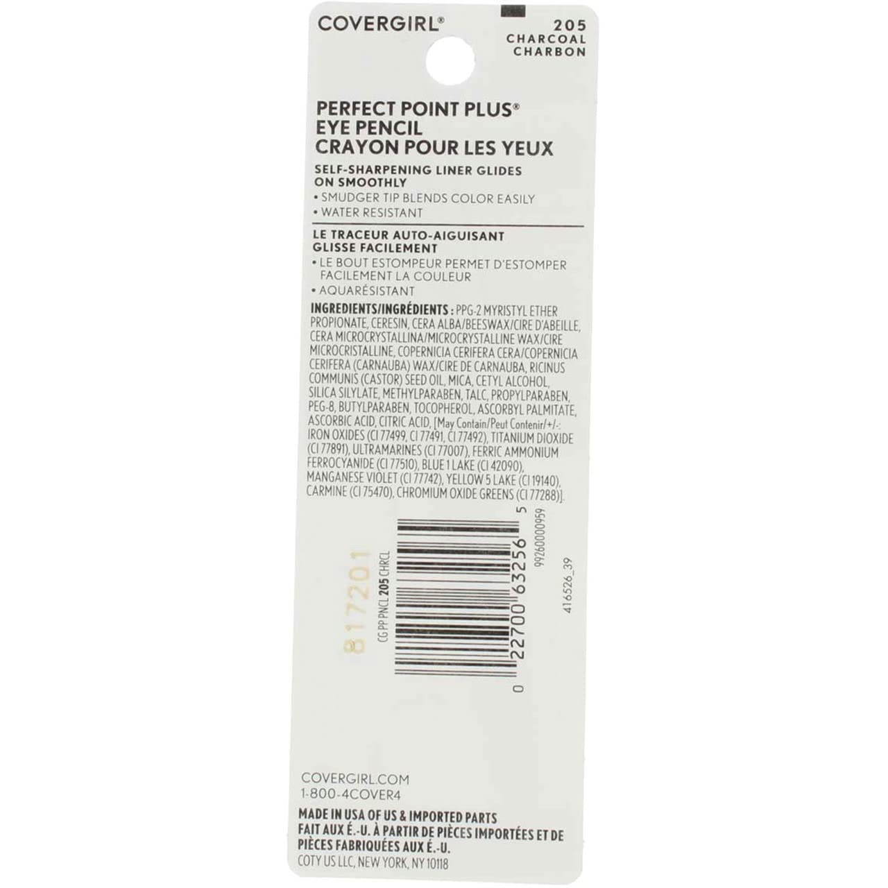 COVERGIRL Eyeliner Charcoal Self Sharpening Pencil (Pack of 3)