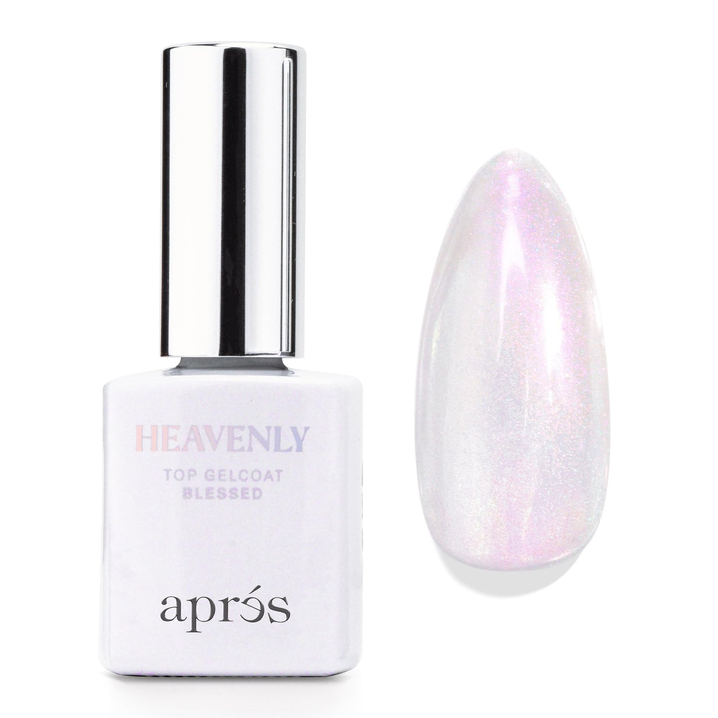 Apres Heavenly Top Gelcoat, 15 ml Non-Wipe Nail Gel Polish Top Coat, Shimmery Long Lasting Topcoat (Blessed, 15 ml) Beauty & Personal Care APRÉS