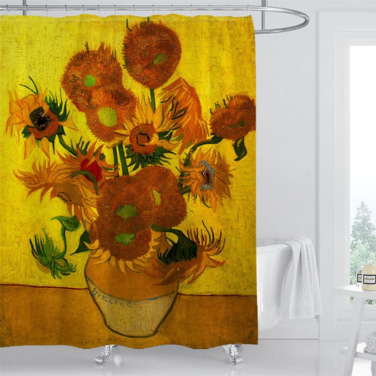 Grace Scarves Grace Art Shower Curtain, Vincent Van Gogh, Sunflowers