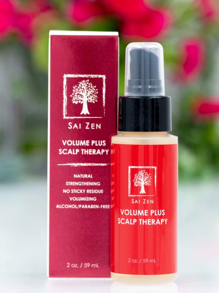 Sai Zen Volume Plus Scalp Therapy Spray | Post-Shower Hair Strengthening Formula | Made in USA | Alcohol and Paraben Free, 2 oz.