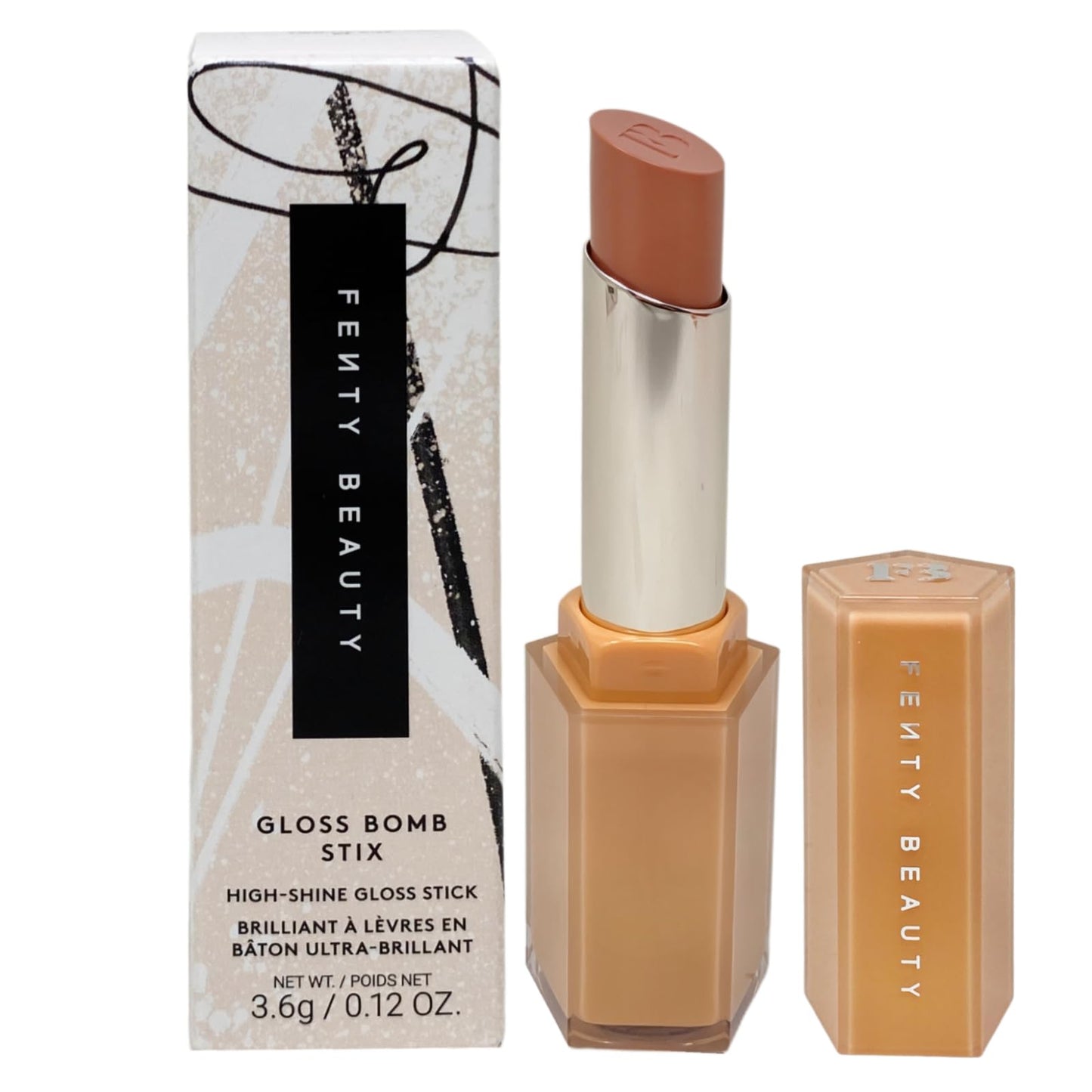 FENTY BEAUTY Gloss Bomb Stix High-Shine Gloss Stick - 02 Two'Lip Kiss (light peach) - 3.6 g / 0.12oz