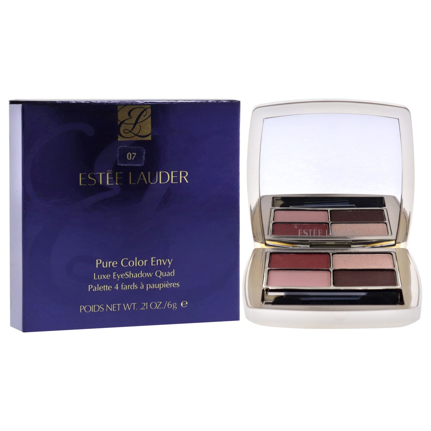 Estee Lauder Pure Color Envy Luxe Eyeshadow Quad - 07 Boho Rose Eye Shadow Women 0.21 oz