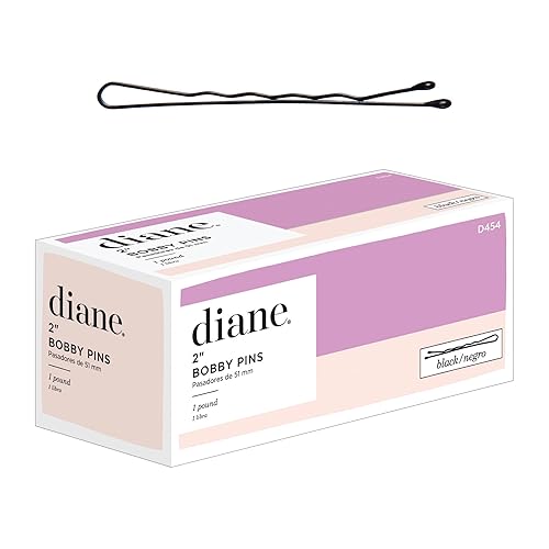 Diane Bobby Pins, 2" Black, 1 Lb. (Approximately 600 Pins)