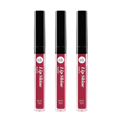 NICKA K NEW YORK Lipshine, Cosmetics, vibrant colors, bright colors, shining lips, lip shine, long lasting (AMZ269)