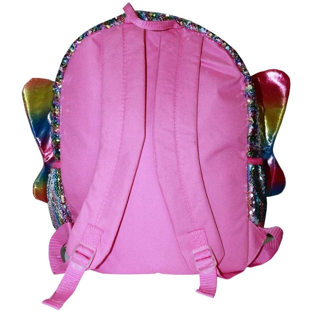 Rainbow Sequin Butterfly Wings Backpack (Butterfly School Supplies)