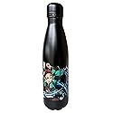 Nemesis Now Demon Slayer Tanjiro and Nezuko Water Bottle 500ml, 27.4cm, Stainless Steel, Black