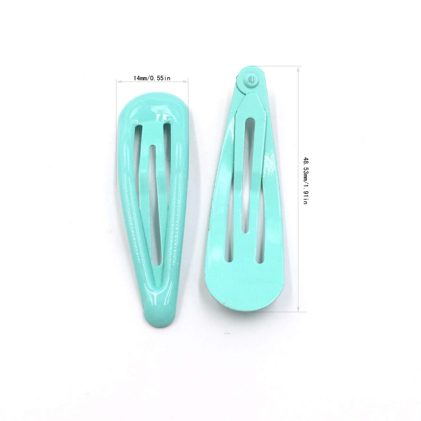 Art&Beauty 10 Pairs Colorful Glossy Snap Prong Clips Bendy Hair Clips Barrettes for Ladies Girls Women Adults Hair Bow By Art&Beauty