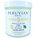 Peruvian white Braid, Loc, and Edge Gel EXTRA HOLD for Relaxed & Natural Hair, 16 oz. (Rosemary)