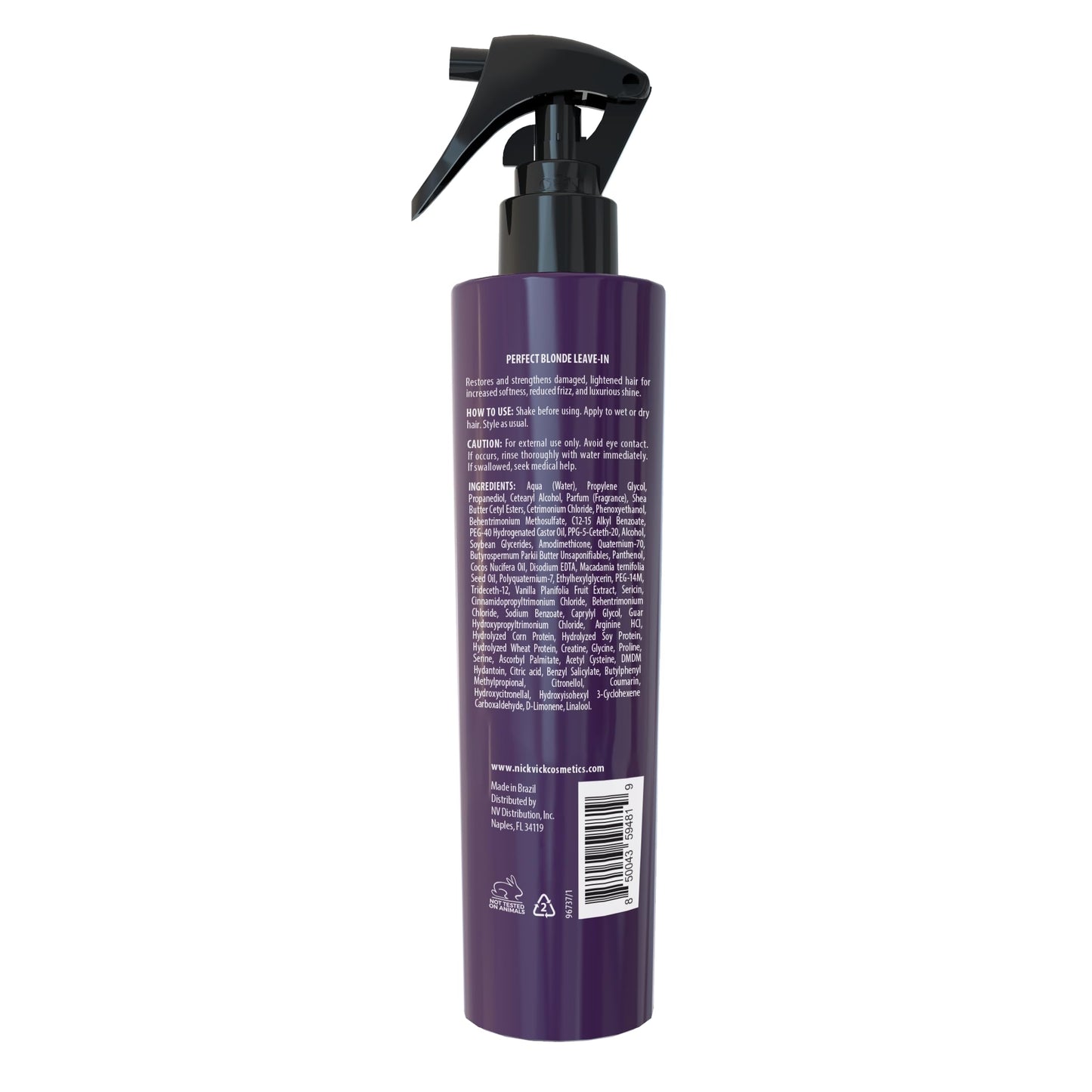 Nick Vick, Perfect Blonde Leave In Spray, Heat Protection