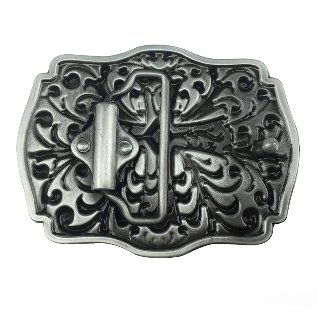 DT Vintage Cross Belt Buckle，Western Cowboy/cowgirl,Birthday,Christmas Day, Father's Day Gifts (red)