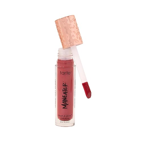 tarte maneater blush & glow cheek plump - Lightweight Cheek Tint & Illuminator with Coconut Water & Hyaluronic Acid for Hydrated, Radiant Finish,Vegan