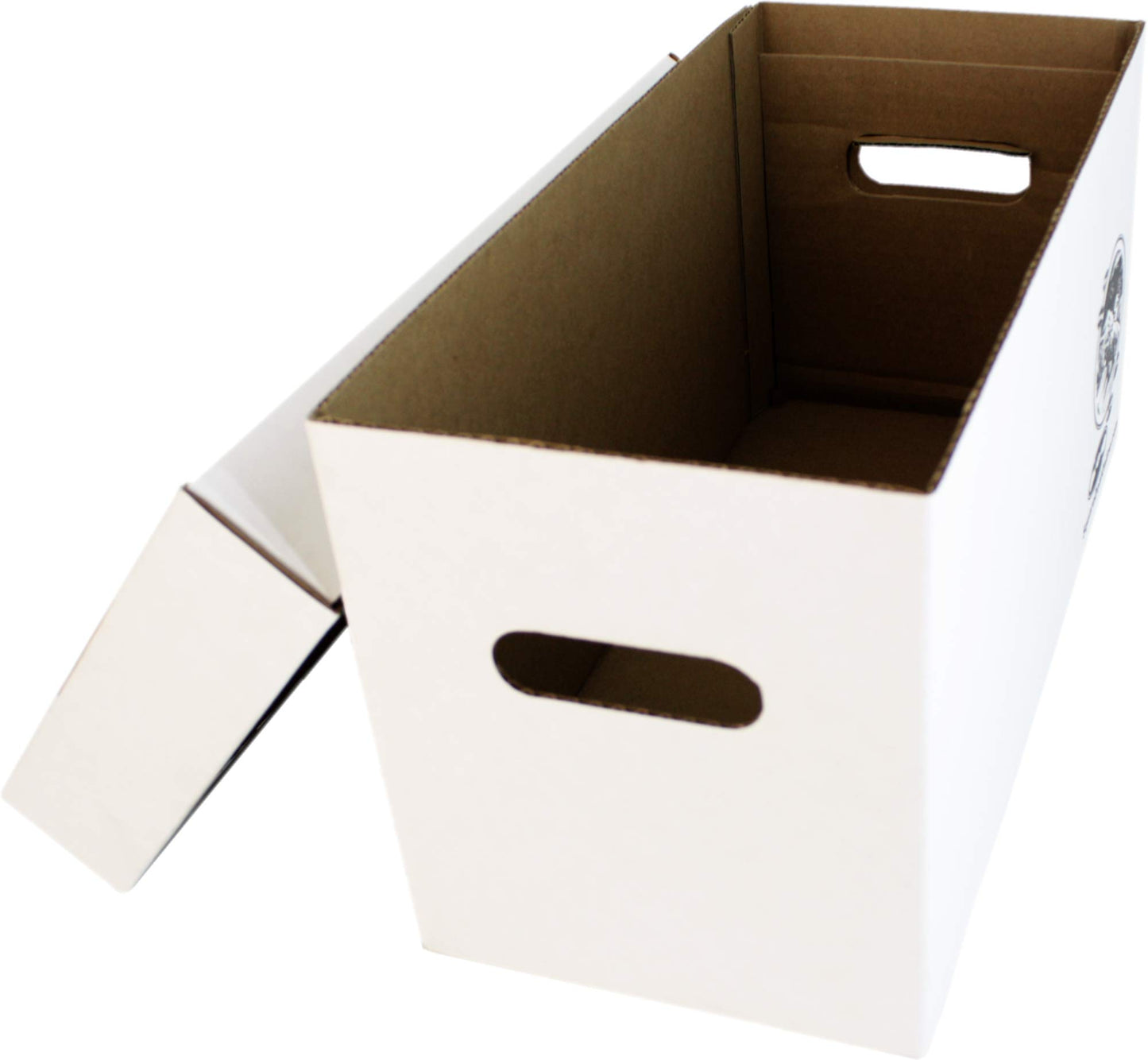 Durable Set of 10 - 7 inch Vinyl Record Storage Boxes - Sturdy Cardboard Construction with Removable Lid - Holds Up to 200 Records Each - Built Tough…