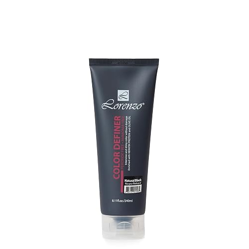 L Lorenzo Color Definer Cellophane 8.11fl.oz/240ml | Peroxide & Ammonia Free | Glossy hair Brilliant color without Damaged Hair | Stain Remover Inside