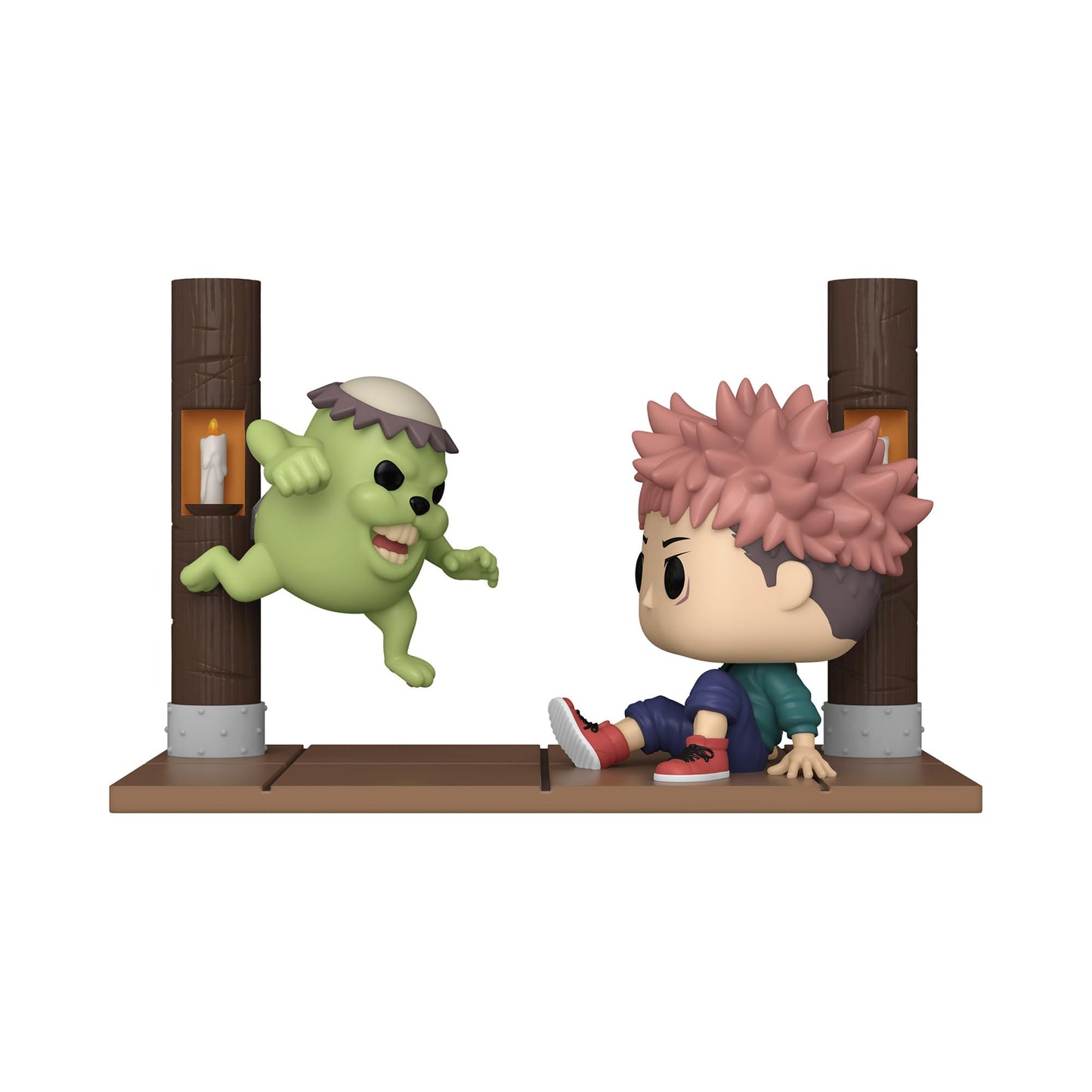 Funko Pop Moment Animation: Jujutsu Kaisen Itadori and Cursed Doll Collectible Vinyl Figure