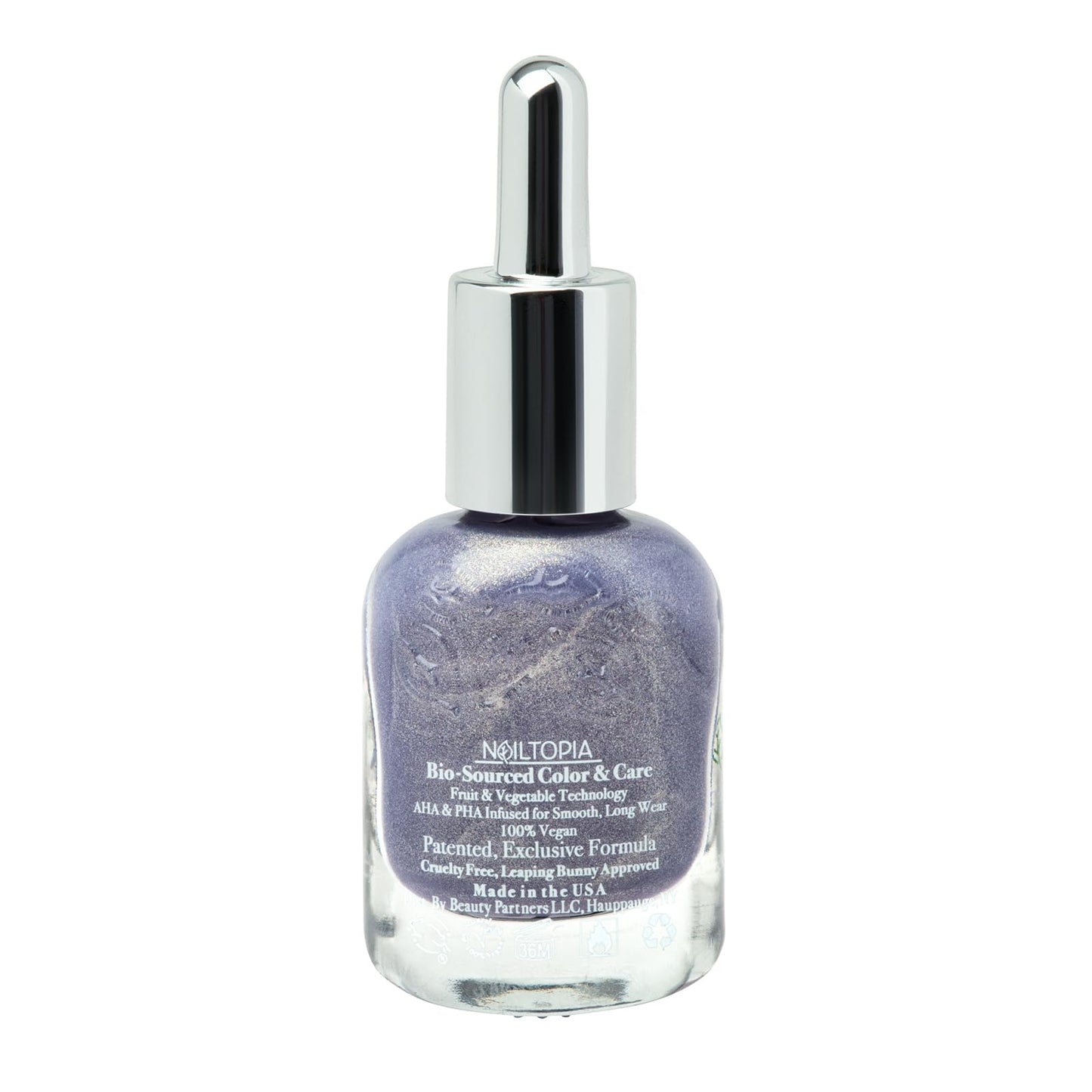 Nailtopia - Plant-Based Chip Free Nail Lacquer - Non Toxic, Bio-Sourced, Long-Lasting, Strengthening Polish - Stay Inspired (Medium Purple With Gold Beauty & Personal Care Nailtopia