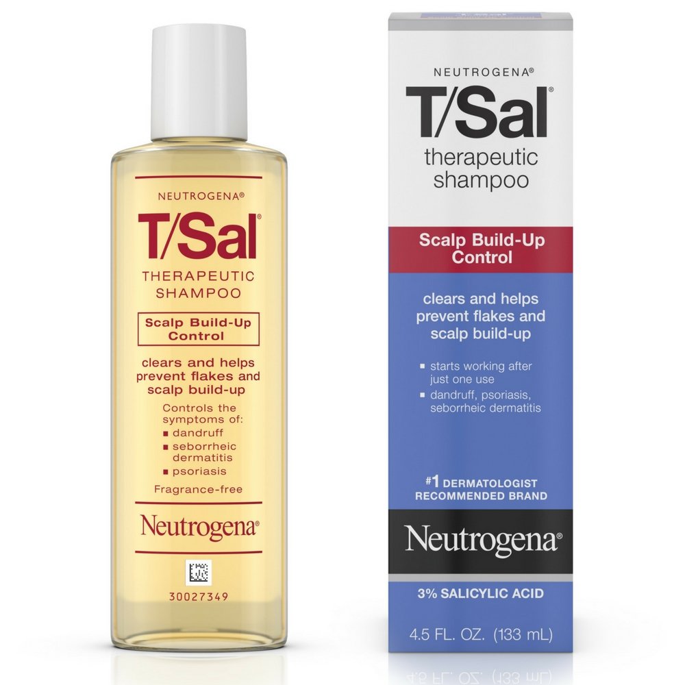 Neutrogena T/Sal Therapeutic Shampoo, Scalp Build-Up Control 4.5 oz (Pack of 7)