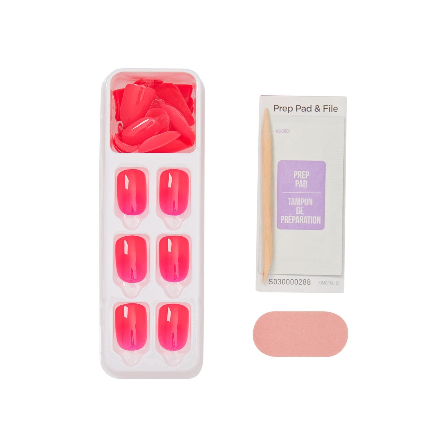 Kiss Impress No Glue Mani Press On Nails, Color, 'Melting', Pink, Short Size, Squoval Shape, Includes 30 Nails, Prep Pad, Instructions Sheet, 1 Beauty & Personal Care imPRESS