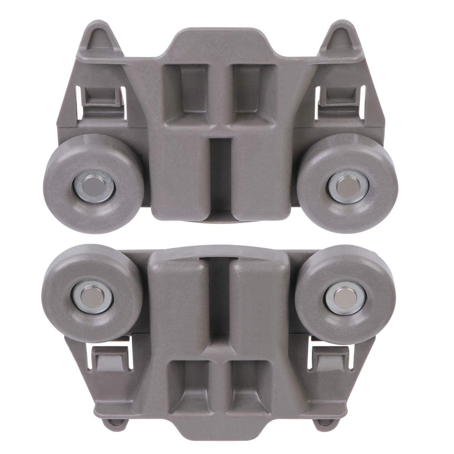 Odowalker Pack of 4 Dishwasher Premium Wheels Lower Rack for Kenmore Elite Dishwasher Replacement Parts W10195417 Kitchen Aid Dishwasher